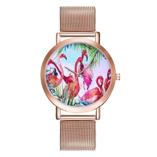 funique relojes feminino 2018 flamingo mesh belt watch women quartz wristwatches luxury men business watch clock montre femme, Slivery;brown
funique relojes feminino 2018 flamingo mesh belt watch women quartz wristwatches luxury men business watch clock montre femme, Slivery;brown