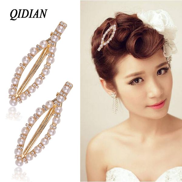 qidian korean version shining pearl flowers hair clips headwear popular jewelry rhinestones bangs clips accessories women, Golden;white
qidian korean version shining pearl flowers hair clips headwear popular jewelry rhinestones bangs clips accessories women, Golden;white