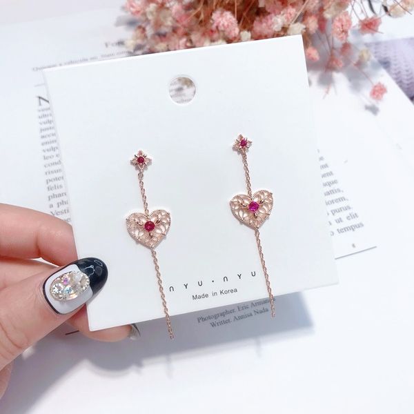 mengjiqiao new fashion vintage metal love heart dangle boucle d'oreille flower rhinestone long chain earrings for women, Silver
mengjiqiao new fashion vintage metal love heart dangle boucle d'oreille flower rhinestone long chain earrings for women, Silver
