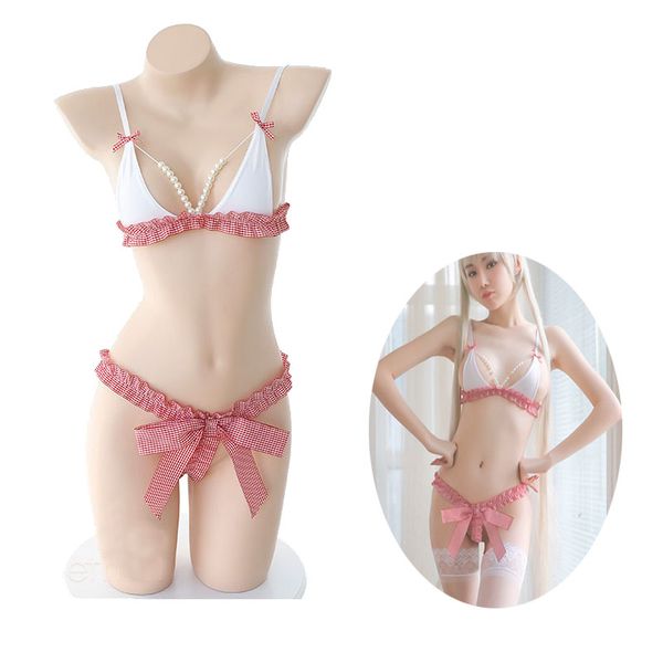 japanese lingerie pearl bow erotic lingerie lenceria mini bkini set bra g-string underwear woman cosplay set sweet kwaii, Red;black
japanese lingerie pearl bow erotic lingerie lenceria mini bkini set bra g-string underwear woman cosplay set sweet kwaii, Red;black