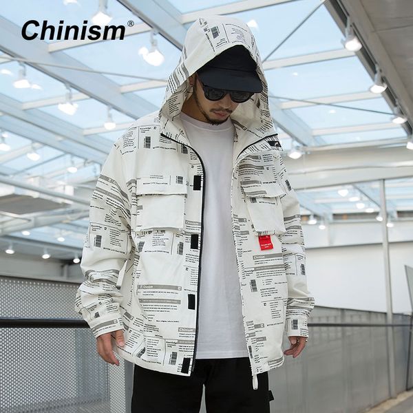 chinism letter full printed hooded track jacket mens 2019 spring multi pocket hip hop streetwear coats, Tan;black
chinism letter full printed hooded track jacket mens 2019 spring multi pocket hip hop streetwear coats, Tan;black