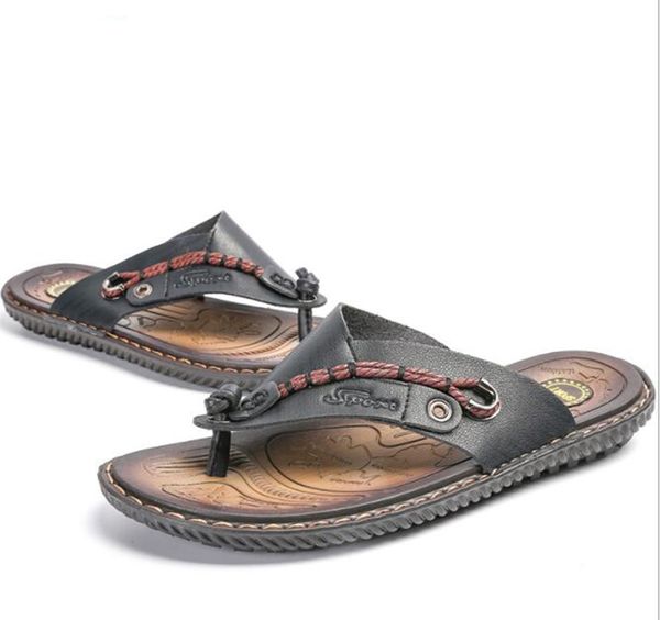 personality summer new beach shoes outdoor leisure breathable flip flops men's tide tendon bottom wear men's leather sandals, Black
personality summer new beach shoes outdoor leisure breathable flip flops men's tide tendon bottom wear men's leather sandals, Black