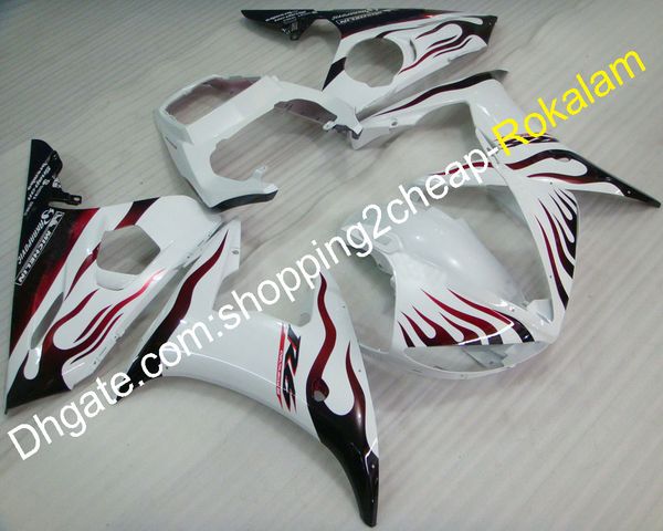 motorcycle for yamaha yzf-r6 04 03 yzf r6 red flames white body kit yzf600 2004 2003 yzfr6 yzf 600 r6 fairings (injection molding)
motorcycle for yamaha yzf-r6 04 03 yzf r6 red flames white body kit yzf600 2004 2003 yzfr6 yzf 600 r6 fairings (injection molding)