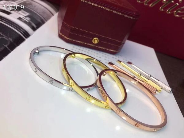 width: 4mm titanium steel love bracelets silver rose gold bangles women men screw screwdriver bracelet couple jewelry no box set, Black
width: 4mm titanium steel love bracelets silver rose gold bangles women men screw screwdriver bracelet couple jewelry no box set, Black