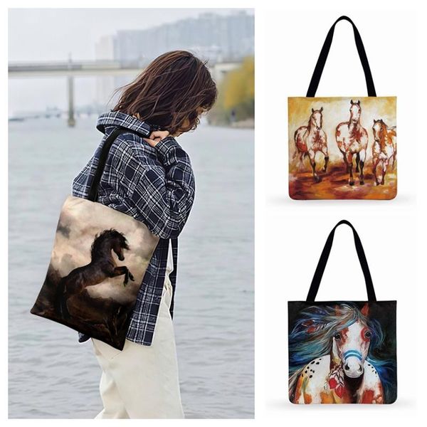 running horse modern oil painting art print tote bag for women casual tote ladies shoulder bag women beach shopping
running horse modern oil painting art print tote bag for women casual tote ladies shoulder bag women beach shopping