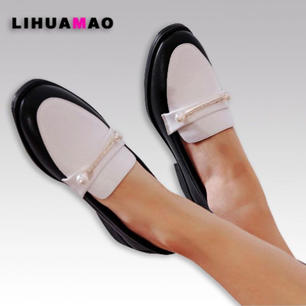 lihuamao ladies dress shoes slip on loafers for women round toe office career party flat shoes black white
lihuamao ladies dress shoes slip on loafers for women round toe office career party flat shoes black white