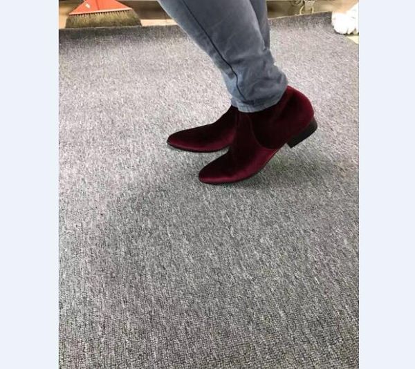 handmade catwalk wine red velvet genuine leather men luxury casual boot factory outlet new list high genuine leather shoes, Black
handmade catwalk wine red velvet genuine leather men luxury casual boot factory outlet new list high genuine leather shoes, Black