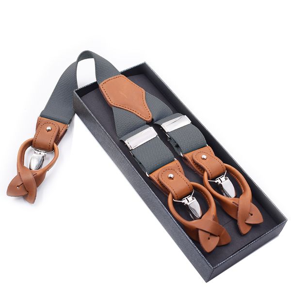 man's suspenders fashion braces genuine leather suspenders suspensorio trousers strap father/husband's gift 3.5*120cm, Black;white
man's suspenders fashion braces genuine leather suspenders suspensorio trousers strap father/husband's gift 3.5*120cm, Black;white