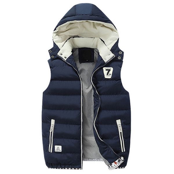 hee grand men's fashion warm hooded vest 2019 new autumn and winter stand collar slim style vest four colors plus size mwb191, Black;white
hee grand men's fashion warm hooded vest 2019 new autumn and winter stand collar slim style vest four colors plus size mwb191, Black;white