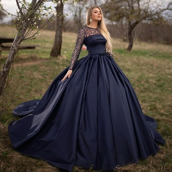 long navy blue prom dresses 2020 vestidos de fiesta de noche robe de soiree formal muslim evening dresses gowns plus size, Black
long navy blue prom dresses 2020 vestidos de fiesta de noche robe de soiree formal muslim evening dresses gowns plus size, Black