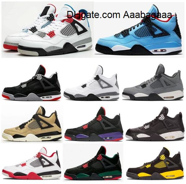 new 4 what the bred travis scotts cactus jack cool grey raptors basketball shoes men 4s oreo thunder fire red pizzeria sneakers with box
new 4 what the bred travis scotts cactus jack cool grey raptors basketball shoes men 4s oreo thunder fire red pizzeria sneakers with box