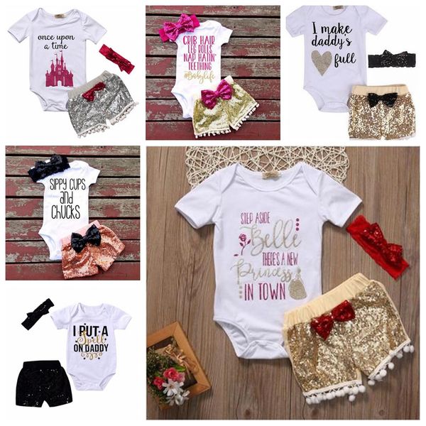 baby girls rompers suit kids ins sequin shorts bowknot headband sets fashion child letter print t-shirt boutique shorts hair band yfa934, White
baby girls rompers suit kids ins sequin shorts bowknot headband sets fashion child letter print t-shirt boutique shorts hair band yfa934, White
