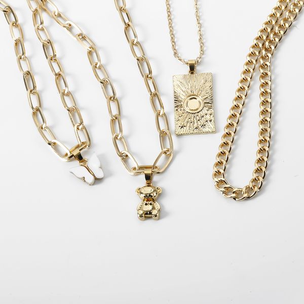 butterfly necklace jewelry link chain butterfly accessories punk square cross thick chain accessories girl temperament bear butter, Silver
butterfly necklace jewelry link chain butterfly accessories punk square cross thick chain accessories girl temperament bear butter, Silver