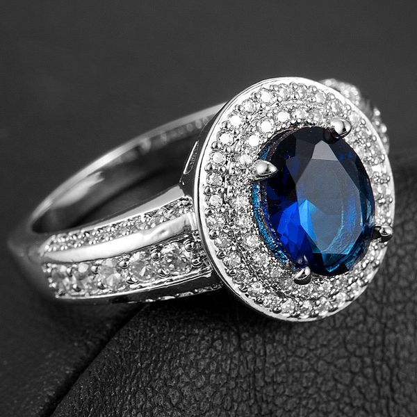 2019 new fashion elegant women oval cut blue zircon silver jewelry wedding ring size 6-10 engagement ring, Slivery;golden
2019 new fashion elegant women oval cut blue zircon silver jewelry wedding ring size 6-10 engagement ring, Slivery;golden