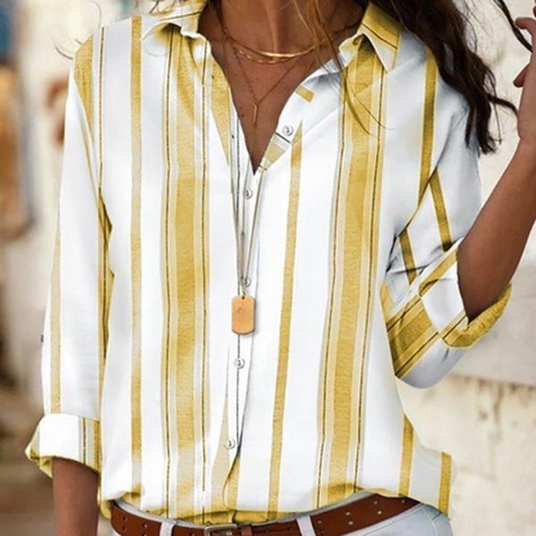 women striped blouse shirt long sleeve blouse turn down collar shirts casual et chemisier femme blusas mujer de moda, White
women striped blouse shirt long sleeve blouse turn down collar shirts casual et chemisier femme blusas mujer de moda, White