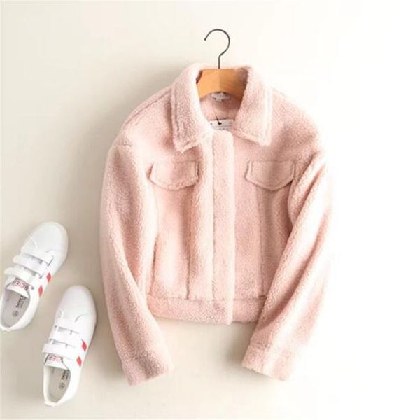 special women's wear 2018 new korean style turn-over collar with cotton warm lamb plush coat, Black
special women's wear 2018 new korean style turn-over collar with cotton warm lamb plush coat, Black