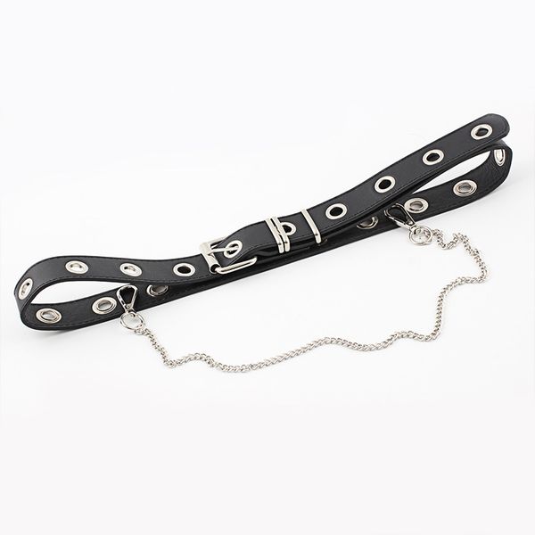 new gothic faux leather belt lady silver pin metal chain ring waist strap street dance decorate belts for women girl jeans black, Black;brown
new gothic faux leather belt lady silver pin metal chain ring waist strap street dance decorate belts for women girl jeans black, Black;brown