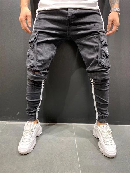 letter print mens designer jeans fashion big pocket ripped mens jeans casual skinny jeans males clothing, Blue
letter print mens designer jeans fashion big pocket ripped mens jeans casual skinny jeans males clothing, Blue