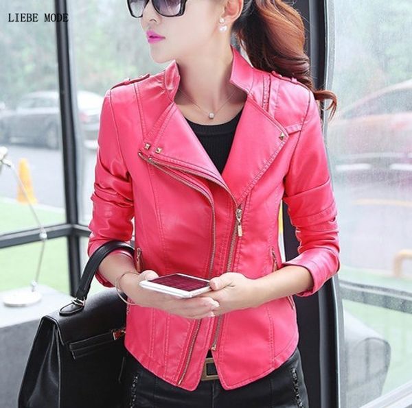 womens faux leather motorcycle biker jacket and coat spring autumn punk style pu leather jacket women slim fit short outerwear, Black
womens faux leather motorcycle biker jacket and coat spring autumn punk style pu leather jacket women slim fit short outerwear, Black