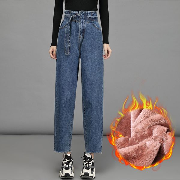 black blue fleece jeans women thickening warm jeans pants 2019 high wasit denim trouser streetpants lady harem pants p9280
black blue fleece jeans women thickening warm jeans pants 2019 high wasit denim trouser streetpants lady harem pants p9280