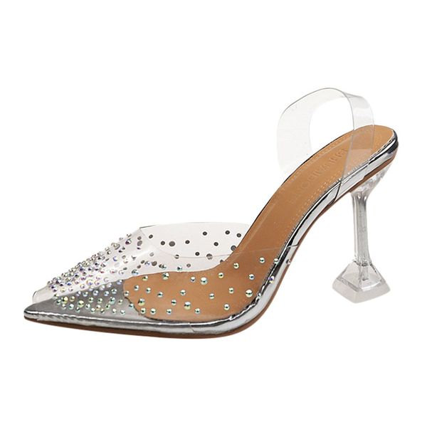 sagace luxury high heels sandals women elegant ladies fashion crystal transparent peep toe sandals solid comfortable, Black
sagace luxury high heels sandals women elegant ladies fashion crystal transparent peep toe sandals solid comfortable, Black