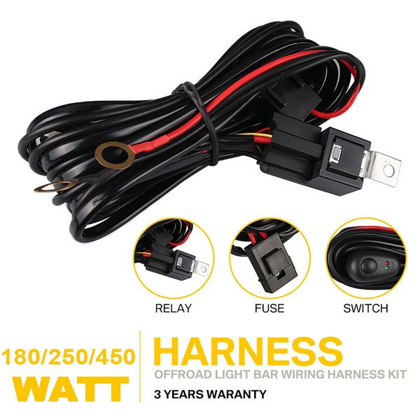waterproof wiring harness led light bar wiring harness switch relay kit for off road light 1pcs
waterproof wiring harness led light bar wiring harness switch relay kit for off road light 1pcs