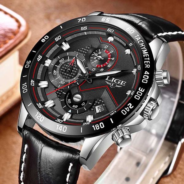 2020 new fashion lige mens watch leather steel business watch date chronograph quartz-watch male gifts clock relogio masculino, Slivery;brown
2020 new fashion lige mens watch leather steel business watch date chronograph quartz-watch male gifts clock relogio masculino, Slivery;brown