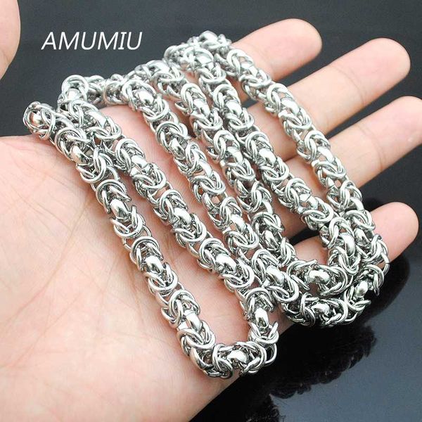 amumiu 40-90cm, 7mm mens boys flat byzantine necklace silver color promotion stainless steel chain gift jewelry hn032
amumiu 40-90cm, 7mm mens boys flat byzantine necklace silver color promotion stainless steel chain gift jewelry hn032