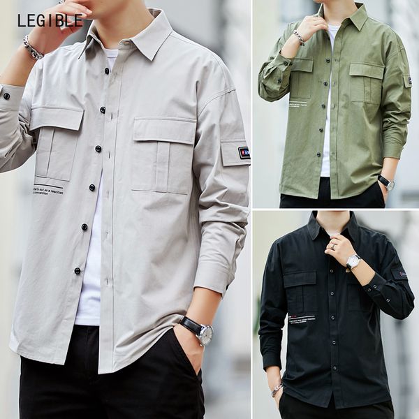 legible 2020 solid men shirt spring autumn casual long sleeve loose turn-down collar shirts men shirts male clothes, White;black
legible 2020 solid men shirt spring autumn casual long sleeve loose turn-down collar shirts men shirts male clothes, White;black