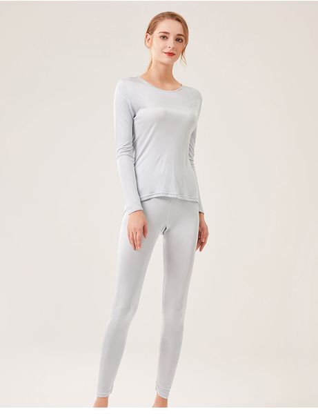 women 100% real natural silk suit long johns healthy underwear intimates sets, Black;white
women 100% real natural silk suit long johns healthy underwear intimates sets, Black;white