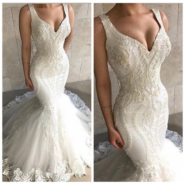 2021 gorgeous slim mermaid wedding dresses lace appliques with feather adorned bridal gowns formal spring long vestidos de novia custom, White
2021 gorgeous slim mermaid wedding dresses lace appliques with feather adorned bridal gowns formal spring long vestidos de novia custom, White