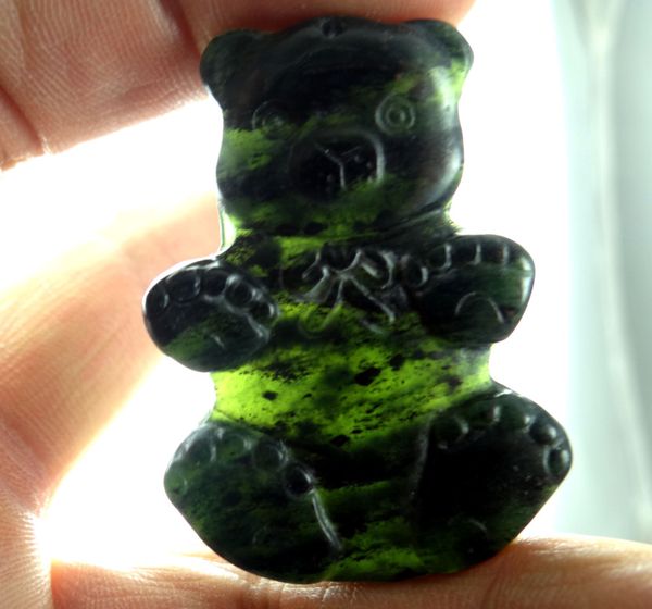 45*33wholesale natural chinese black green stone hand-carved statue of bear amulet pendant necklace jewelry making, Silver
45*33wholesale natural chinese black green stone hand-carved statue of bear amulet pendant necklace jewelry making, Silver