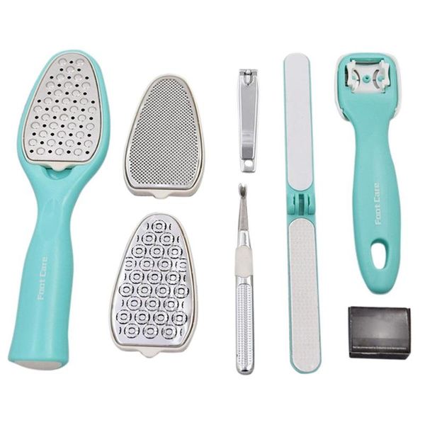 Foot Rasp 8 In 1 Set Callus Remover Pedicure Tools Durable Stainless Steel Hard Skin Removal Foot Grinding Tool Foot File Skin Care