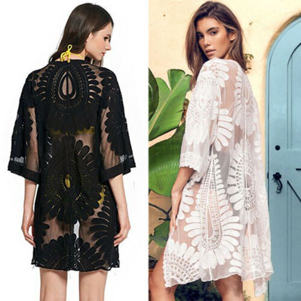 au summer women beach blouse embroidery half sleeve chiffon kimono cardigan coat long cover up
au summer women beach blouse embroidery half sleeve chiffon kimono cardigan coat long cover up