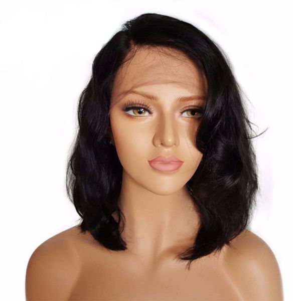 euro-american selling remy 100% human hair bob lace frontal wavy wigs without mixture dye available, Black
euro-american selling remy 100% human hair bob lace frontal wavy wigs without mixture dye available, Black