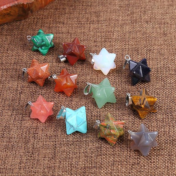 wholesale mixed crystal agate natural stone octagon star pendant necklace accessories crystal pendant ing, Silver
wholesale mixed crystal agate natural stone octagon star pendant necklace accessories crystal pendant ing, Silver