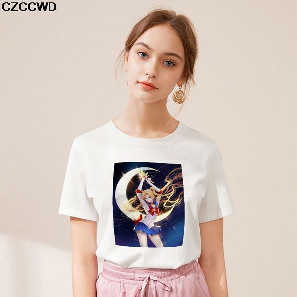camisas mujer 2019 fashion white t shirt harajuku kawaii sailor moon tshirt leisure ropa mujer short sleeve female t-shirt
camisas mujer 2019 fashion white t shirt harajuku kawaii sailor moon tshirt leisure ropa mujer short sleeve female t-shirt