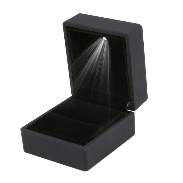 black/blue led lighted earring ring gift box wedding ring jewelry display packaging organizer storage for engagement, Pink;blue
black/blue led lighted earring ring gift box wedding ring jewelry display packaging organizer storage for engagement, Pink;blue