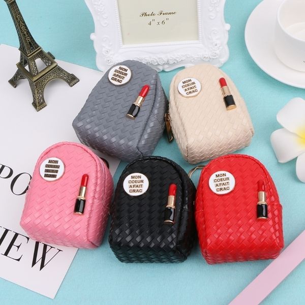 fashion women mini lipstick coin bag multifunction small wallet hand pouch purse key keyring new design 5 colors, Red;black
fashion women mini lipstick coin bag multifunction small wallet hand pouch purse key keyring new design 5 colors, Red;black