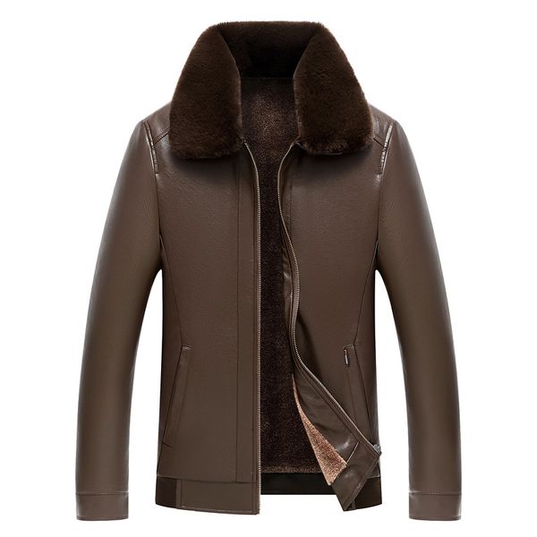 fur collar leather jacket plus velvet coats mens auutmn winter jackets thickening warm dad clothes windbreaker outerwear overcoat 5xl 6xl, Black
fur collar leather jacket plus velvet coats mens auutmn winter jackets thickening warm dad clothes windbreaker outerwear overcoat 5xl 6xl, Black