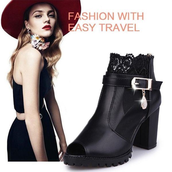 korean fashionable women sandals ladies high heels lace open toe sandals 2020 new fashion women boots, Black
korean fashionable women sandals ladies high heels lace open toe sandals 2020 new fashion women boots, Black