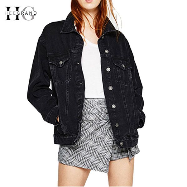 hee grand denim jacket women 2018 autumn single breasted casacos feminino punk style candy color jackets loose outwear wwj914, Black;brown
hee grand denim jacket women 2018 autumn single breasted casacos feminino punk style candy color jackets loose outwear wwj914, Black;brown