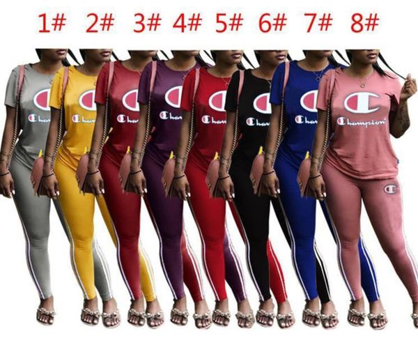 women champions short sleeves tracksuits summer letter t shirt pants 2 piece sportswear plus size letter outfit sports jogger set 2301, White
women champions short sleeves tracksuits summer letter t shirt pants 2 piece sportswear plus size letter outfit sports jogger set 2301, White