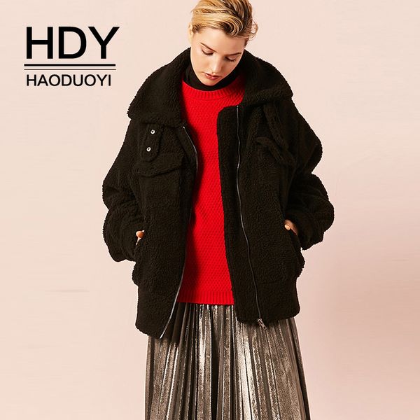 hdy haoduoyi new fashion loose autumn winter ladies casual simple womens female elegant zipper black long sleeve jacket, Black;brown
hdy haoduoyi new fashion loose autumn winter ladies casual simple womens female elegant zipper black long sleeve jacket, Black;brown