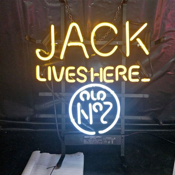 jack lives here neon beer sign design real advertising bar home decoration art gift display neon light metal frame 17'' 24'&#
jack lives here neon beer sign design real advertising bar home decoration art gift display neon light metal frame 17'' 24'&#