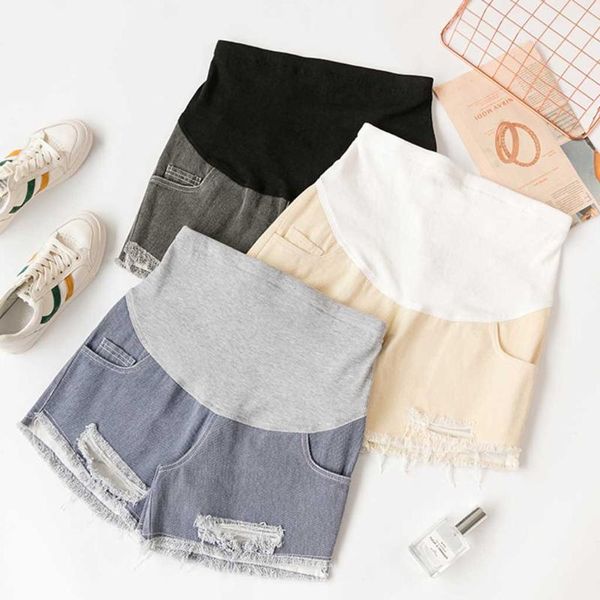 short jeans woman summer high waist denim shorts women casual loose ladies fashion roll up hem elastic waist pocket shorts, White 
short jeans woman summer high waist denim shorts women casual loose ladies fashion roll up hem elastic waist pocket shorts, White