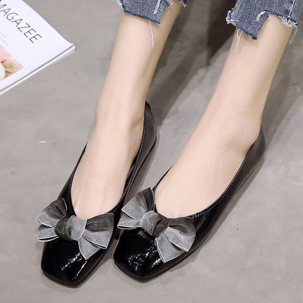 2020 spring/autumn women flat shoes new fashion comfortable cute bow basic square toe flat shoes casual women's w33-77, Black
2020 spring/autumn women flat shoes new fashion comfortable cute bow basic square toe flat shoes casual women's w33-77, Black