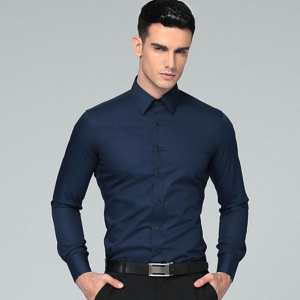 2019 new men dress shirts french cufflink cotton blend long sleeve solid color mens regular fit business shirt, White;black
2019 new men dress shirts french cufflink cotton blend long sleeve solid color mens regular fit business shirt, White;black