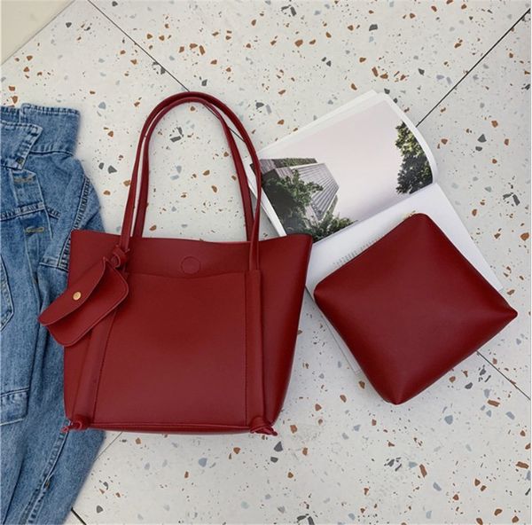 large capacity fashion versatile shoulder bag casual popular texture tote bag //ph-cfy2003202