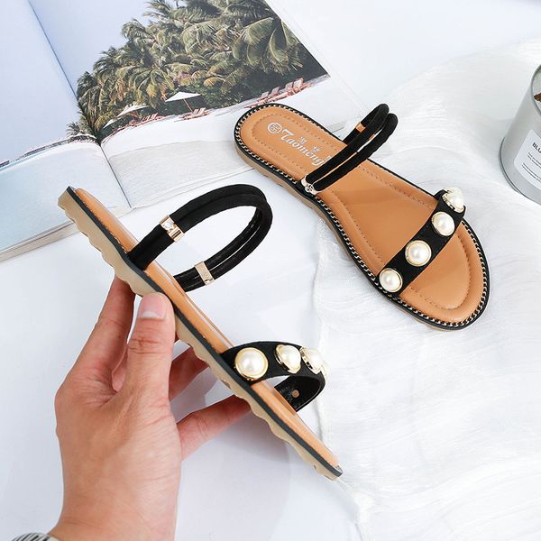 sandals summer lightweight one shoe two wear and slippers korean casual flat bottom female large size 33-43, Black
sandals summer lightweight one shoe two wear and slippers korean casual flat bottom female large size 33-43, Black